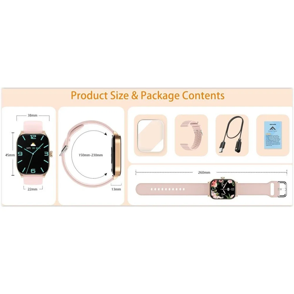 2025 Smart Watch For Men/Women, Waterproof Smartwatch Bluetooth Android/ iOS